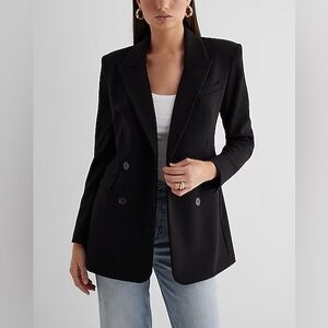 Express Black Double Breasted Hourglass Blazer NWT 10